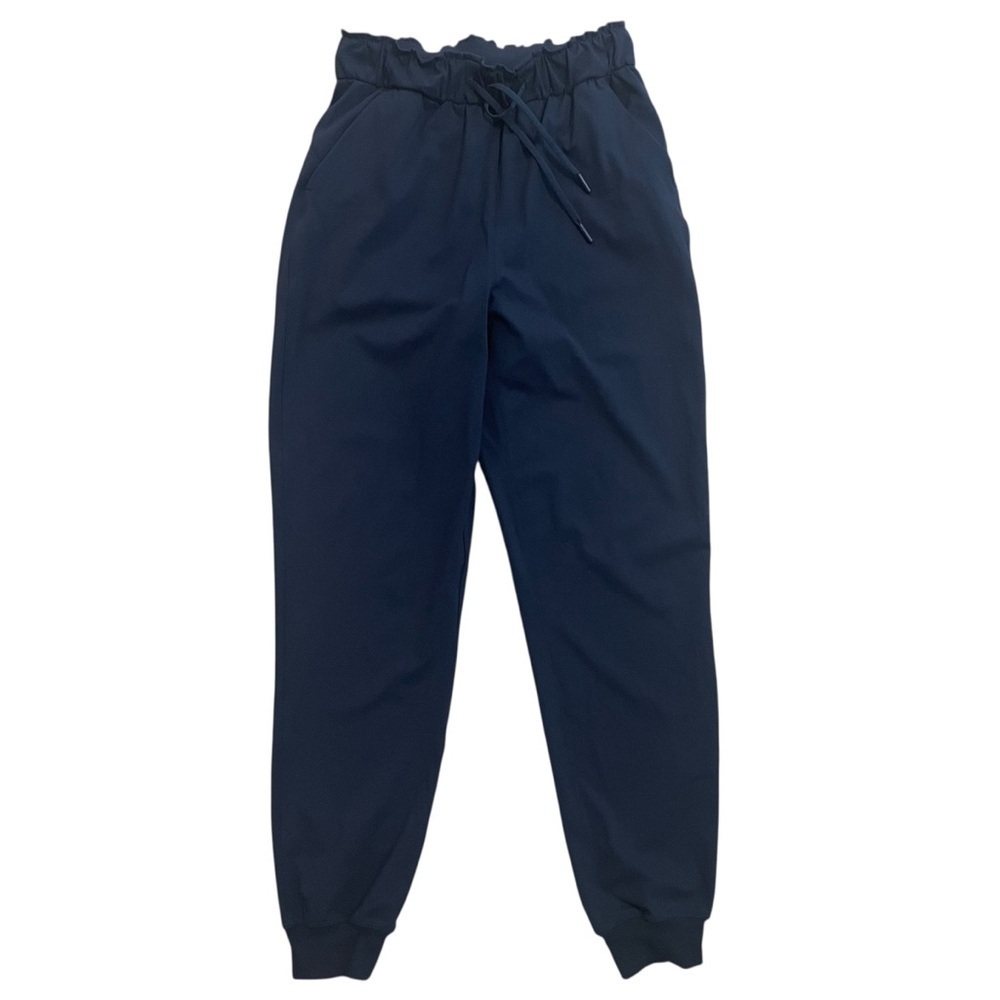Lululemon Keep Moving Jogger Pants True Navy Elastic Waist Luxtreme Size 4